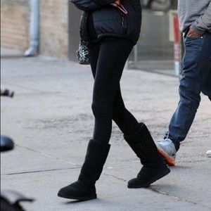 Black tall UGG boots